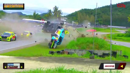 Kaeng Krachan 2022 Tsiomr Race 3 Start Leaders Attaphon Thammasirikul Massive Crash Flip.