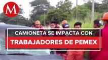 Reportan choque en carretera de Veracruz, hay 8 lesionados