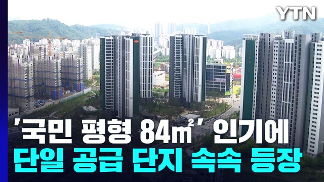 [상암동복덕방] '국민 평형 84㎡' 인기에...단일 공급 단지 속속 등장 / YTN
