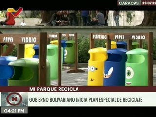 Instalan más de cien contenedores clasificadores para el reciclaje en el Parque Francisco de Miranda