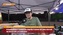 Posadeños y turistas disfrutaron de una noche de rock en la Cascada