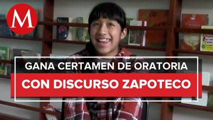 Con discurso en zapoteco, Mariel ganó certamen de oratoria en Oaxaca