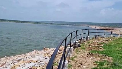 Video : हिलोरे लेने लगा उम्मीदों का गरडदा बांध, 76 फीट भरा पानी