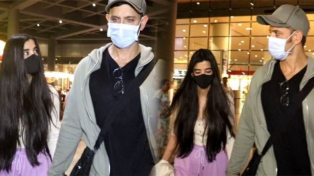 Hritik Roshan Saba Azad Airport पर Holding Hand Video Troll, Fans ने कहा ये शादी... |*Entertainment