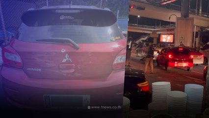 คลิประทึก ตร.ยิงสกัดรถแหกด่านหลบหนี ผกก.ทองหล่อรีบเเจงนาทีเดือด