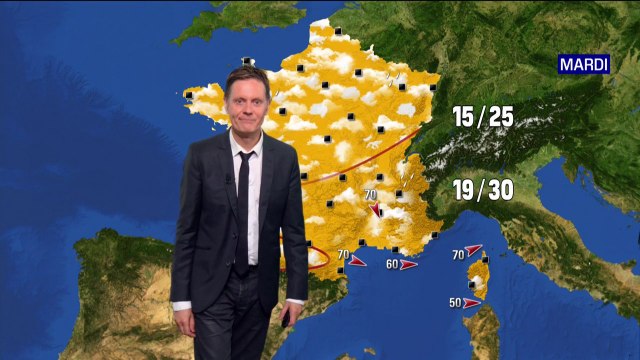 Un ciel dégagé et des températures plus élevées qu'hier dans la plupart des régions