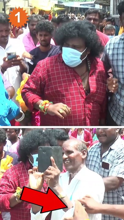 திருத்தணி முருகன் கோவிலில் நடிகர் யோகி பாபும் வழிபாடு - வீடியோ