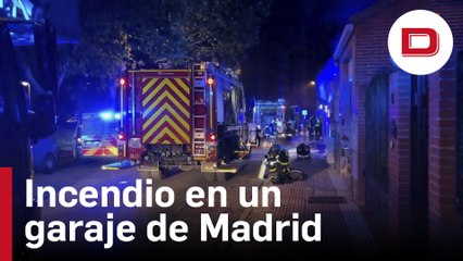 Herido muy grave un hombre de 48 años en el incendio de su garaje en Parla, Madrid