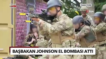 Boris Johnson Ukraynalı Askerlerle Tatbikata Katıldı, El Bombası Attı - TGRT Haber