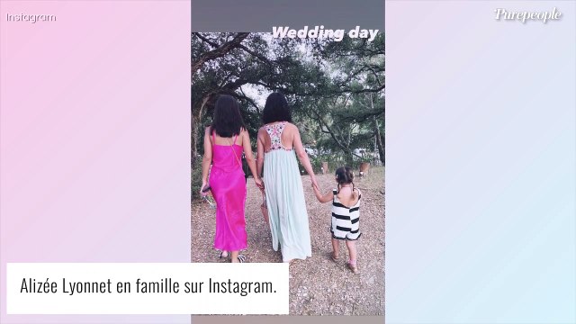 Alizée de mariage en famille : sa fille Annily déjà plus grande qu'elle, la petite Maggy craquante