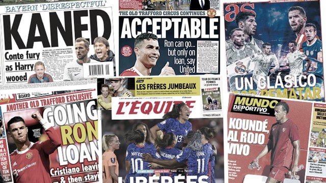 Le plan fou de Manchester United pour se débarrasser de Cristiano Ronaldo, Conte dézingue le Bayern pour Kane