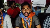 11वें दिन जारी एनएसयूआई का धरना, महाराजा कॉलेज की भूमि अवाप्त किए जाने का विरोध