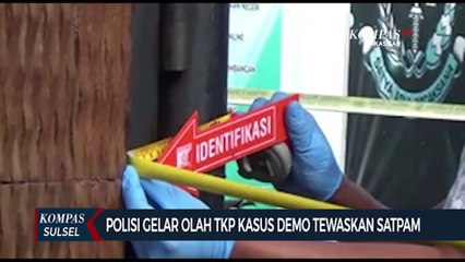 Polisi Gelar Olah TKP Kasus Demo Tewaskan Satpam Kejari Palopo