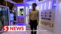 Visit to a smart tailored clothing shop in E China