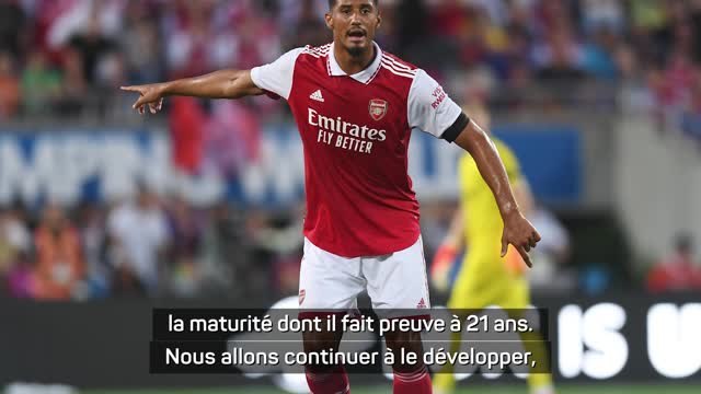 Arsenal - Arteta : Saliba est déjà un joueur de haut niveau