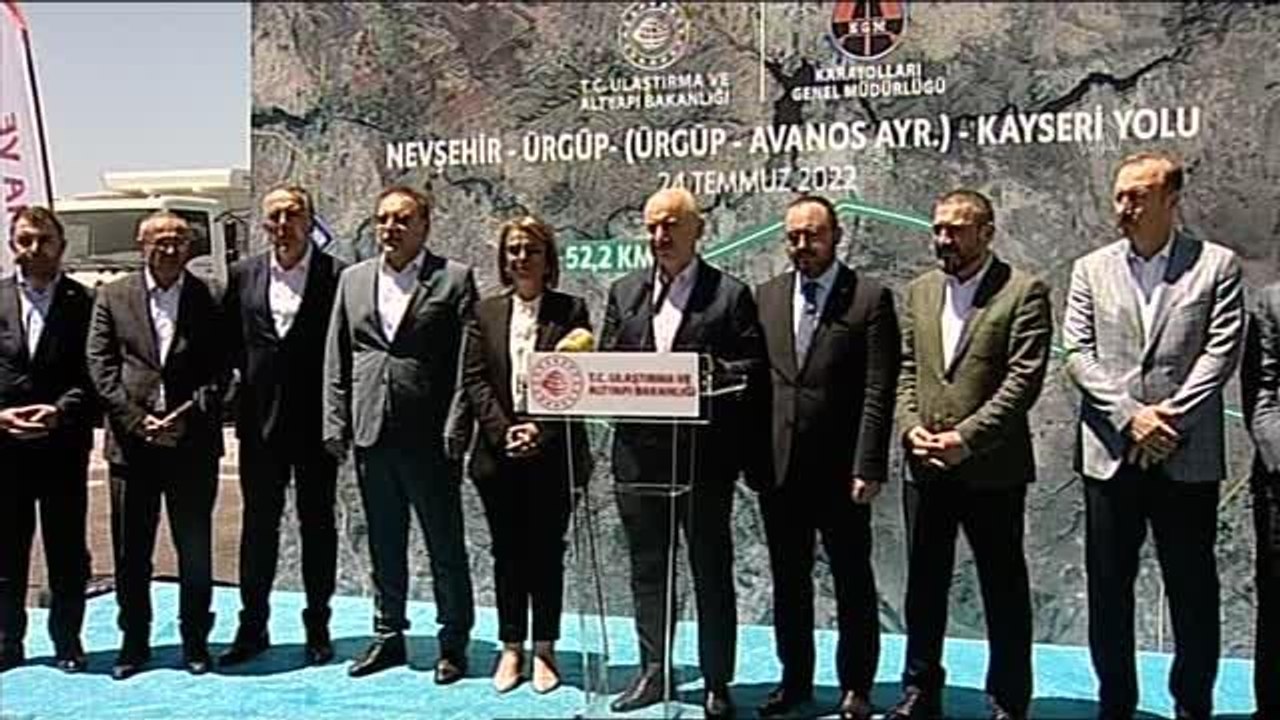 Ulaştırma ve Altyapı Bakanı Adil Karaismailoğlu, Nevşehir'de konuştu Açıklaması