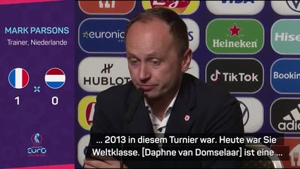 Parsons lobt "Keeperin des Turniers"