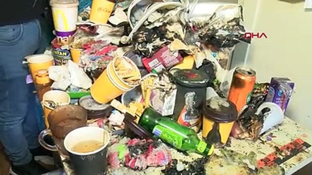 Boşaltılmak istenen çöp evde 1 yıldır odaya kilitli çocuk baygın bulundu