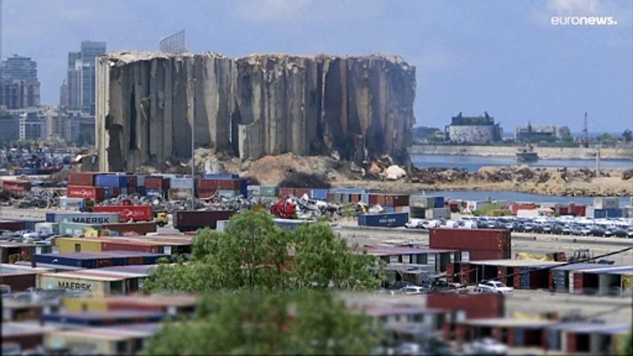 Feuer im Beiruter Hafen: Riesige Ruine der Explosion droht einzustürzen