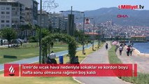 İzmir'de sıcaklık 38 dereceye dayandı! Sokaklar ve kordon boş kaldı