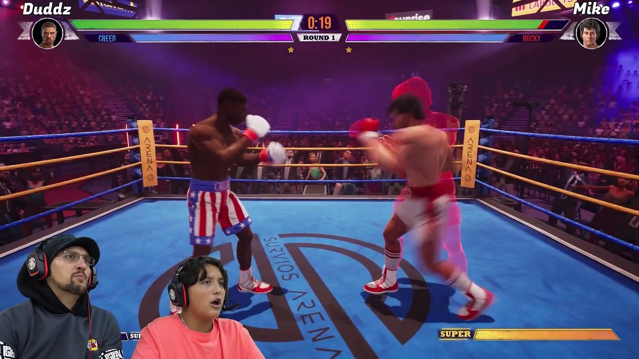 ROCKY BALBOA vs CREED IRL Big Rumble Boxing Challenge! (FGTeeV Funny Game w_ Father vs Son)