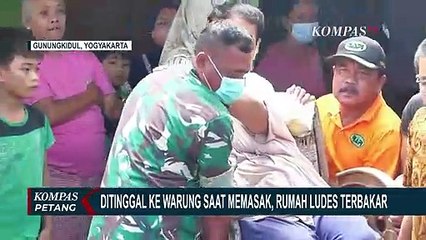 Tinggalkan Kompor dalam Keadaan Menyala, Sebuah Rumah Kayu di Gunungkidul Ludes Dilahap Kobaran Api!