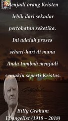 Ketika kekayaan hilang tidak ada yang...Quotes keren dari Billy Graham-Evangelist