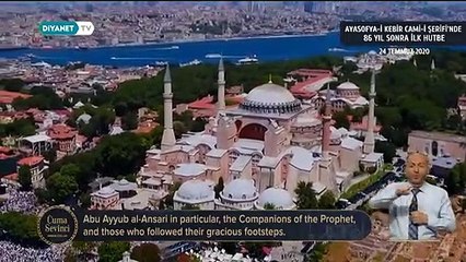 Zincirleri kırılan Ayasofya Camii'nde ilk hutbe! Erbaş'tan anlamlı dua