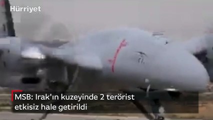 MSB açıkladı: Irak'ın kuzeyinde 2 terörist etkisiz hale getirildi