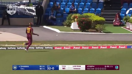 Highlights _ West Indies v India_ India Win By 3 Runs In Dramatic Finish _ 1st CG United ODI