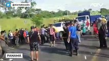 Camión arrolla a manifestantes durante bloqueo de carretera en Panamá