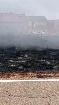 Evacuados dos pueblos de la comarca del Arlanza por un incendio forestal