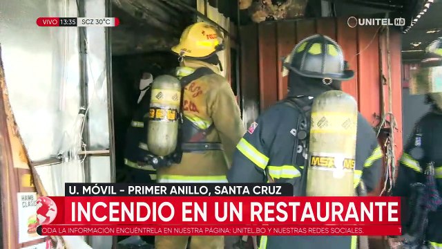 El mal cambio de una garrafa de gas provoca incendio en un restaurante en Santa Cruz