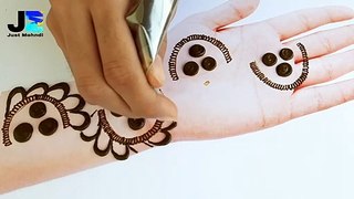 Very pretty mehndi design for front hands __simple mehandi designs _ 2022