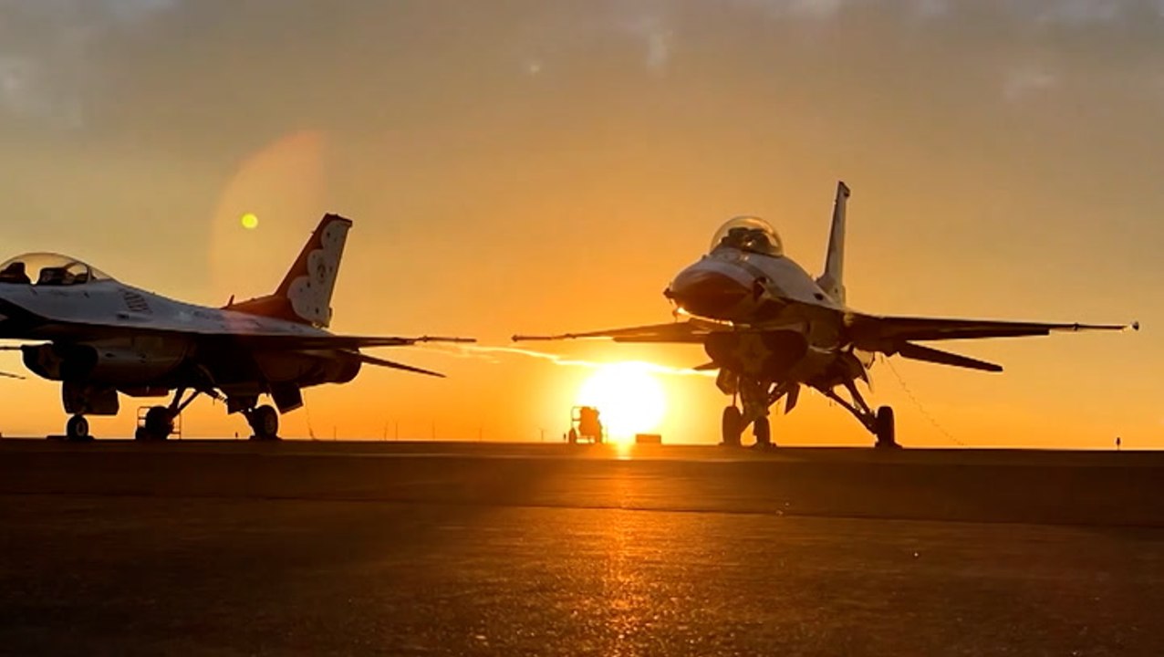 Fiery sunrises and sunsets across the US