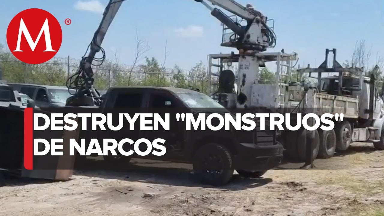 Destruyen 23 vehículos blindados artesanales en Tamaulipas