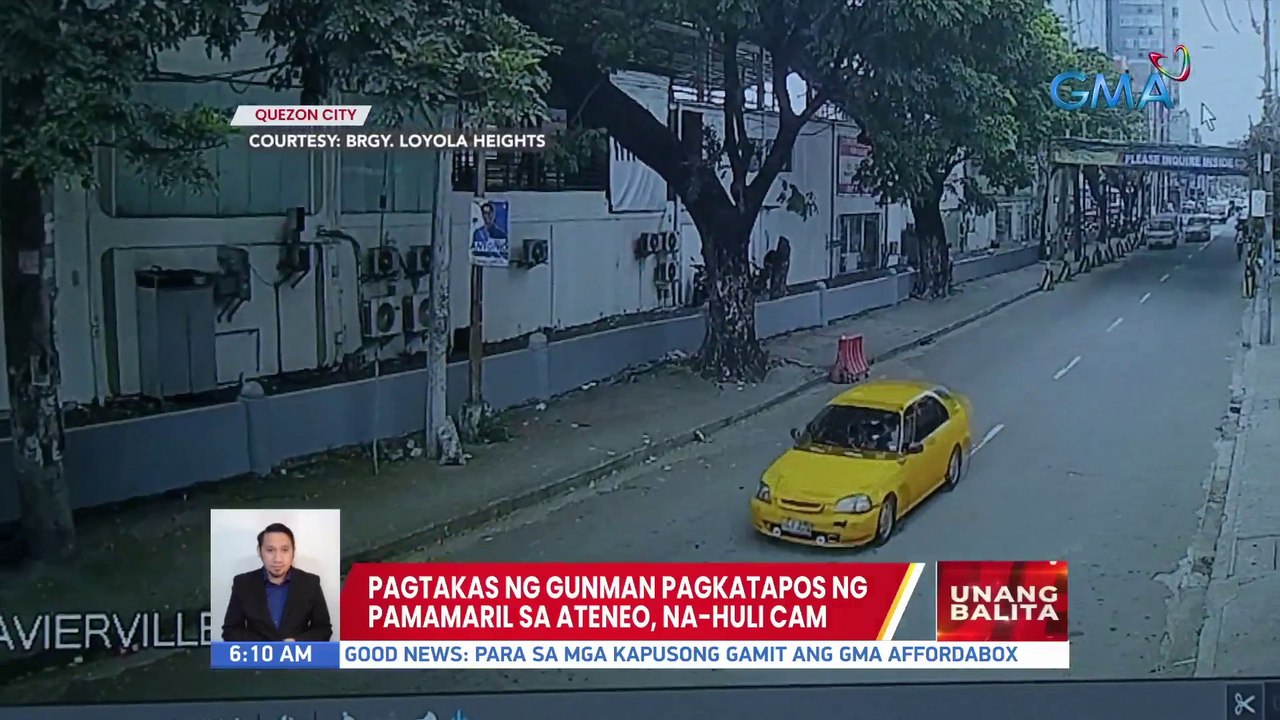 Pagtakas ng gunman pagkatapos ng pamamaril sa Ateneo, na-huli cam | UB