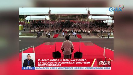 10-point agenda ni PBBM, nakasentro sa paglago ng ekonomiya at long-term growth ng bansa | UB