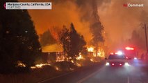 شاهد: حريق الغابات في كاليفورنيا يتمدد وسط موجة قيظ تضرب البلاد