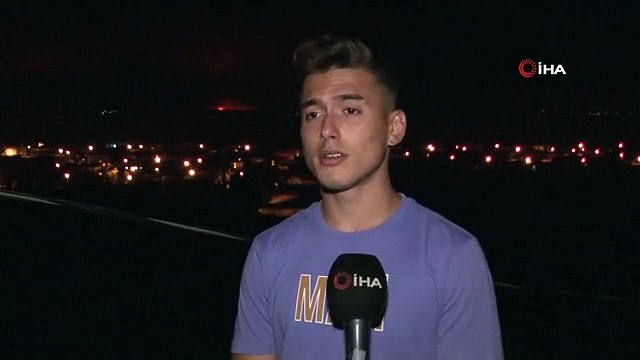 Yunanistan'daki yangın Edirne'nin sınır köylerine dayandı, alevler gökyüzünü kapladı