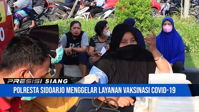 Sasar Pasar Tradisional, Polresta Sidoarjo Masifkan Vaksinasi Booster