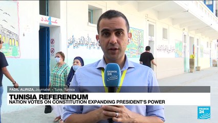 Tunisians vote on constitution expanding president's power