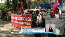 Problema sa edukasyon, ekonomiya at paggawa, ilan sa mga panawagan ng mga nag-rally | BT