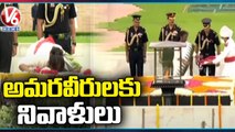 Draupadi Murmu  Floral Tributes To Martyrs _ Delhi _ V6 News