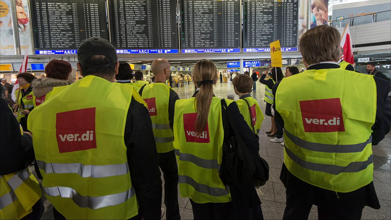 Lufthansa-Bodenpersonal streikt am Mittwoch