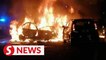 Man dies in fiery crash in Permas Jaya