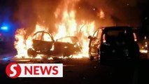 Man dies in fiery crash in Permas Jaya