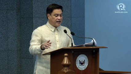 Acceptance speech of Senate President Juan Miguel Zubiri