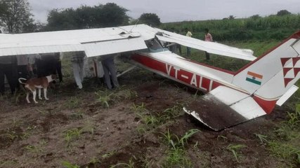 Trainer aircraft crash lands near Pune, 22-year-old pilot injured | Watch