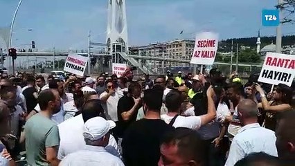 Servisçiler, Büyükşehir’e yürüdü Arbede yaşandı